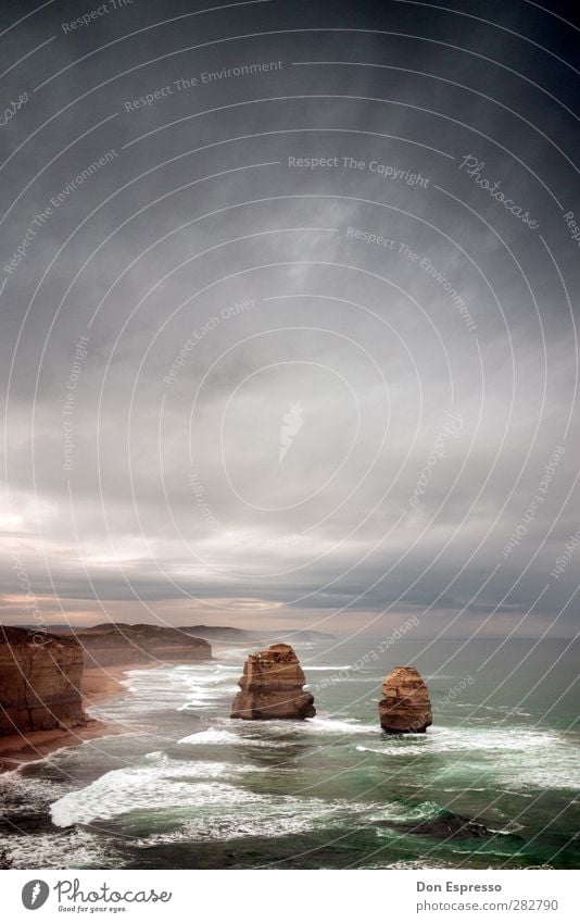 Great Ocean Road II schlechtes Wetter Unwetter Wind Sturm wild Australien Rucksacktourismus Außenaufnahme Menschenleer