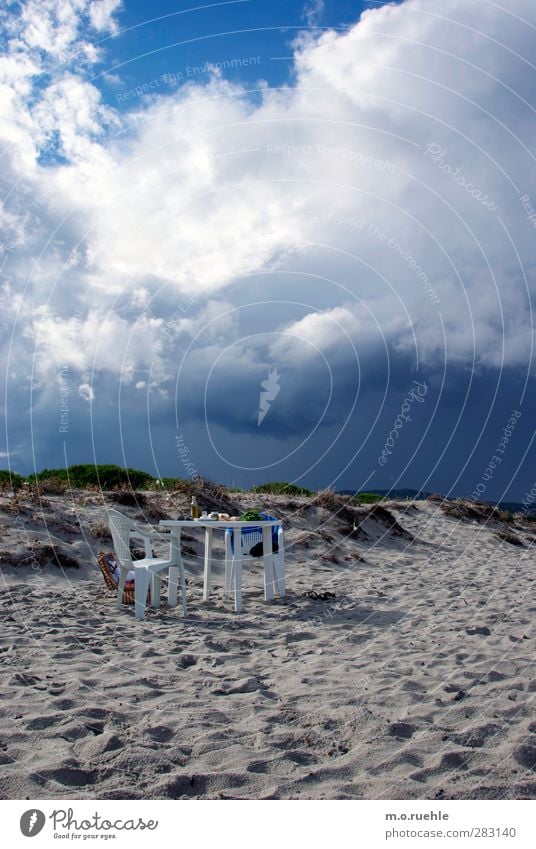 THE TABLE Lifestyle Stil Freude Ferien & Urlaub & Reisen Ausflug Freiheit Camping Sommer Sommerurlaub Strand Insel Landschaft Himmel Wolken Schönes Wetter