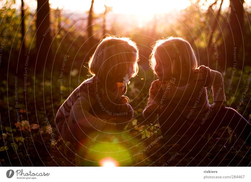 small things in life Mensch feminin Kind Kleinkind Mädchen Geschwister Schwester Familie & Verwandtschaft Kindheit 2 1-3 Jahre 3-8 Jahre Umwelt Natur Sonne