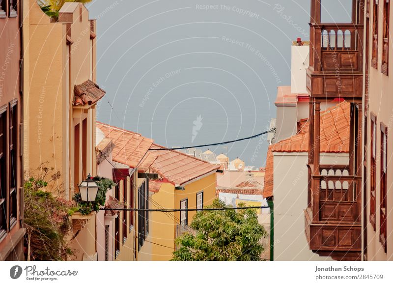 Straße in La Orotava, Teneriffa Stadt ästhetisch Kanaren Spanien Urlaubsort Ferien & Urlaub & Reisen Reisefotografie Tourismus Farbfoto Außenaufnahme