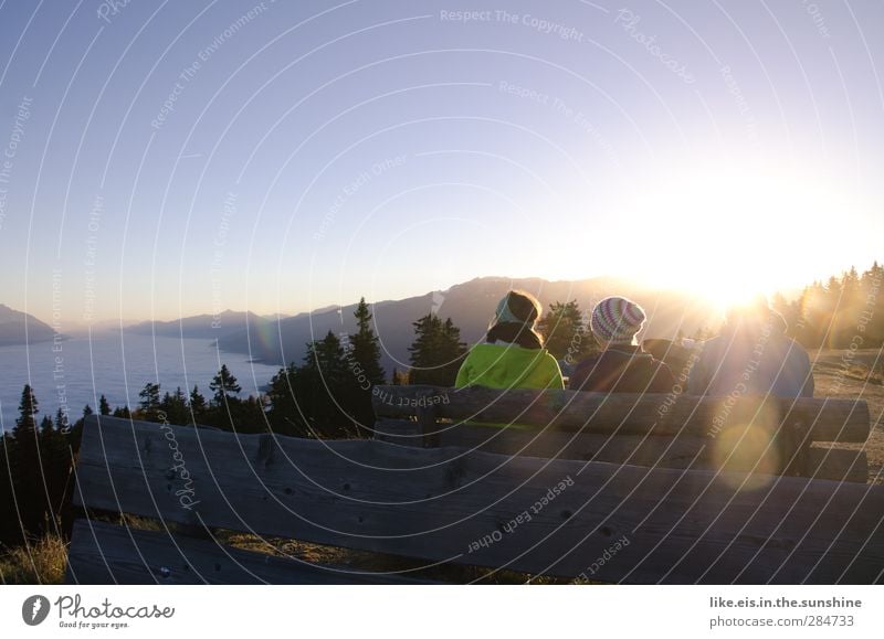 frühstück mit aussicht*** Ferien & Urlaub & Reisen Ausflug Abenteuer Ferne Freiheit Sommerurlaub Berge u. Gebirge wandern Mensch maskulin feminin Freundschaft