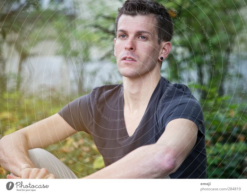 M. maskulin Junger Mann Jugendliche 1 Mensch 30-45 Jahre Erwachsene Umwelt Natur schön natürlich neutral Blick Zukunft Zukunftsorientiert Farbfoto Tag