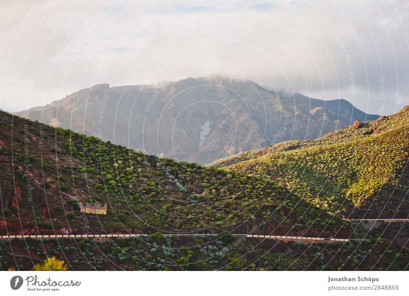 Berge in San Andrés, Santa Cruz de Tenerife, Teneriffa Berge u. Gebirge grün Landschaft Natur San Andres Santa Cruz de Teneriffa Kanaren Reisefotografie