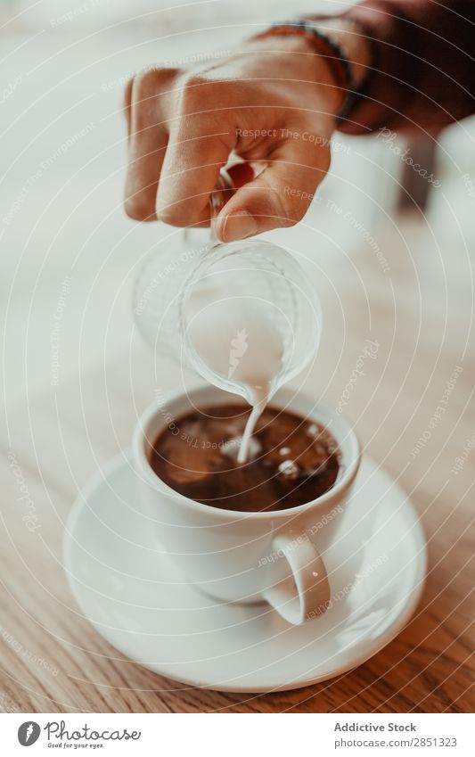 Getreidemann serviert Kaffee Tisch Tasse Morgen Getränk süß Frühstück geschmackvoll lecker ländlich Dekoration & Verzierung Tradition rustikal frisch aromatisch