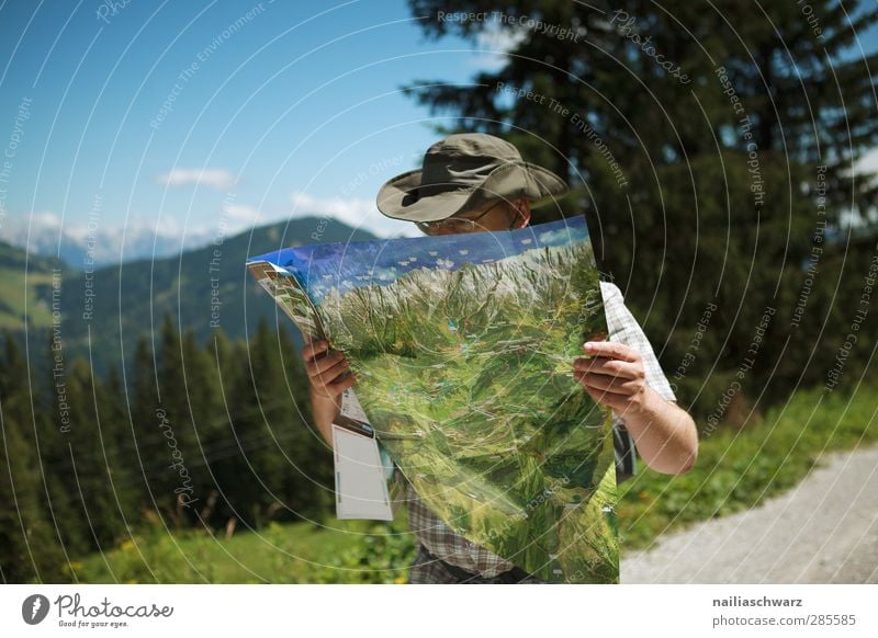 Wandern Freizeit & Hobby Ferien & Urlaub & Reisen Tourismus Ausflug Berge u. Gebirge wandern Mensch maskulin Vater Erwachsene 1 30-45 Jahre Natur Landschaft