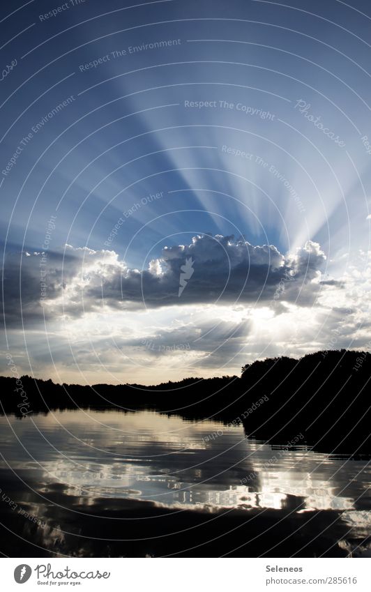 Guten Morgen Ferien & Urlaub & Reisen Wellen Umwelt Natur Wasser Himmel Wolken Horizont Schönes Wetter Küste Seeufer Insel Bach nass natürlich Farbfoto