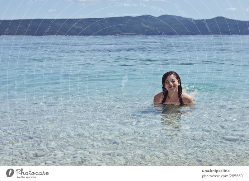 blitzfisch Wohlgefühl Zufriedenheit Erholung Schwimmen & Baden Ferien & Urlaub & Reisen Ferne Freiheit Sommer Sommerurlaub Sonne Sonnenbad Strand Meer Wellen