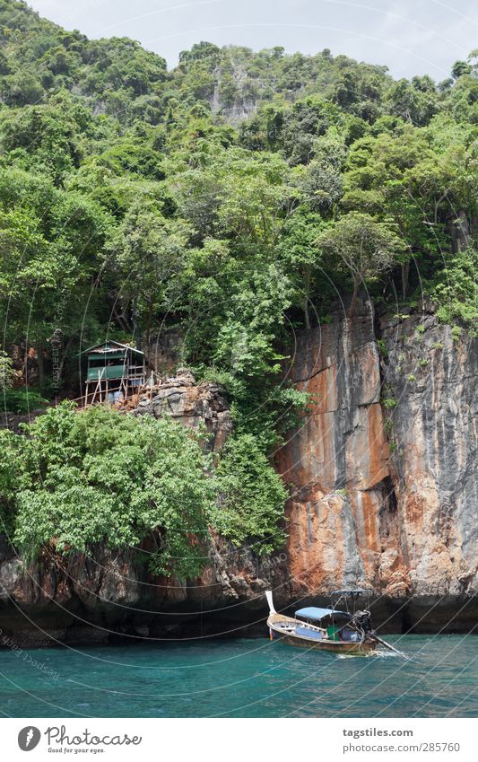 HOME SWEET HOME Thailand Krabi Ko Phi Phi Le Phi Phi island Andamanensee Ferien & Urlaub & Reisen Reisefotografie Idylle Freiheit frei Postkarte Tourismus