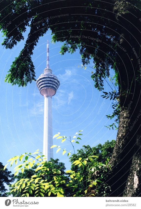 Menara Kuala Lumpur Malaysia Gebäude Architektur KL Tower Menara KL Turm Niveau Spitze Fernsehturm