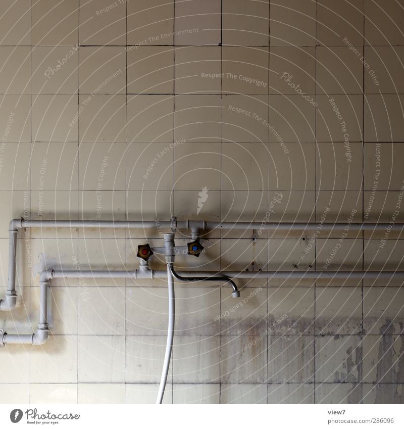 241179_ Wohnung Hausbau Renovieren Umzug (Wohnungswechsel) Küche Bad Wirtschaft Handwerk Baustelle Fassade Diät Aggression alt authentisch dreckig fest hässlich