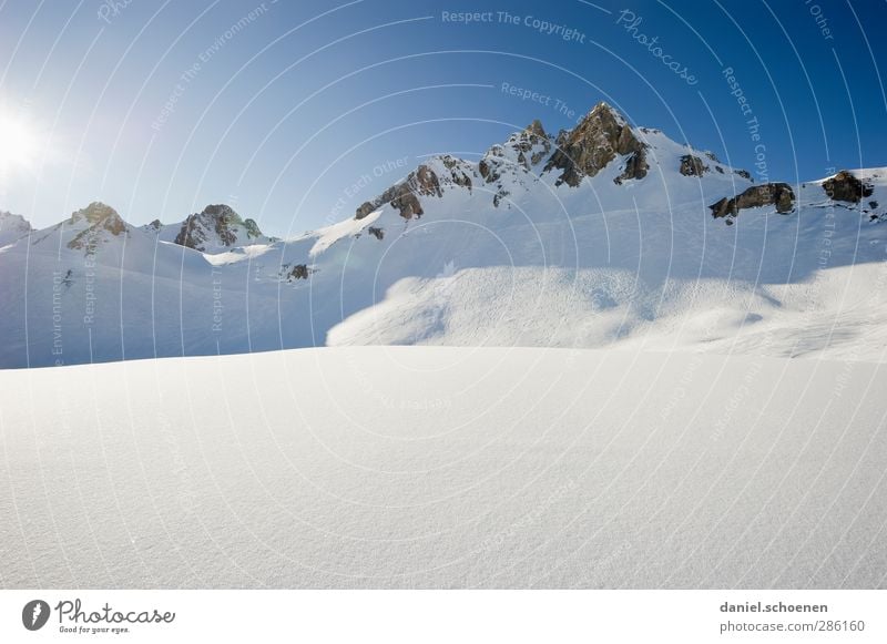 einmal wachsen und Kanten schleifen, bitte ! Ferien & Urlaub & Reisen Winter Schnee Winterurlaub Berge u. Gebirge Landschaft Wolkenloser Himmel Schönes Wetter