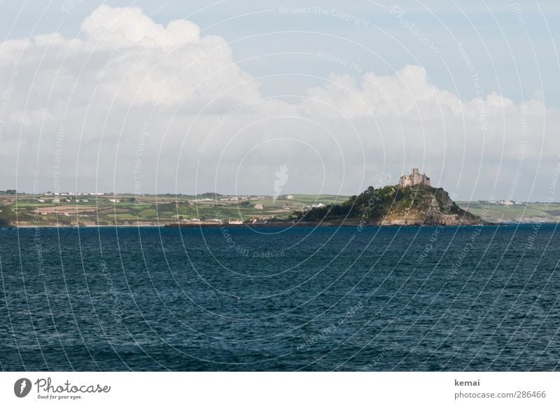 St. Michael's Mount Ferien & Urlaub & Reisen Tourismus Ausflug England Umwelt Natur Landschaft Wasser Himmel Wolken Sonne Sommer Schönes Wetter Hügel Felsen