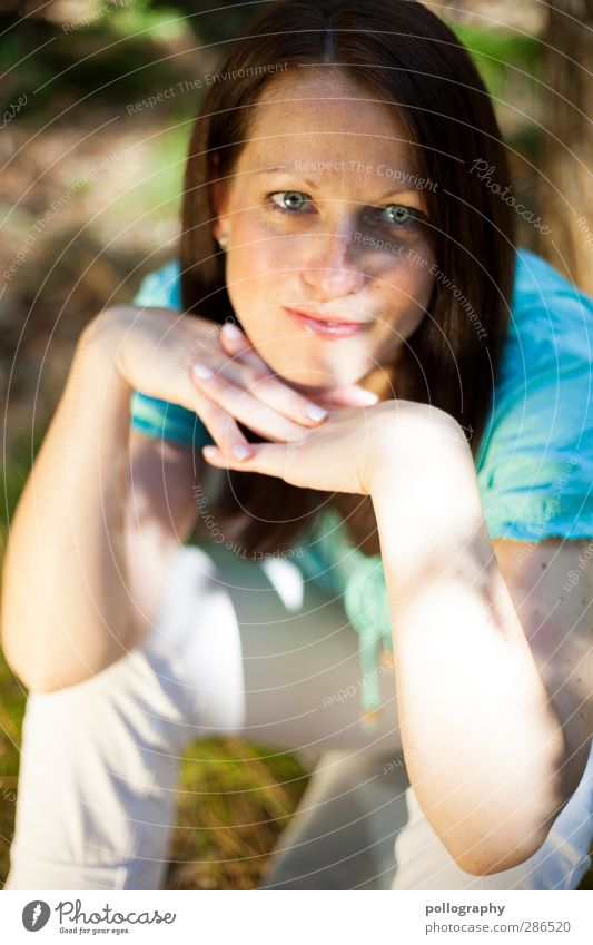 see what happens (1) schön Wohlgefühl Ausflug Mensch feminin Junge Frau Jugendliche Erwachsene Leben 18-30 Jahre Natur Pflanze Schönes Wetter Baum Wiese Feld