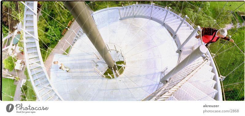 turm + peter in stuttgart Panorama (Aussicht) Architektur Metall Mensch hoch groß Panorama (Bildformat)