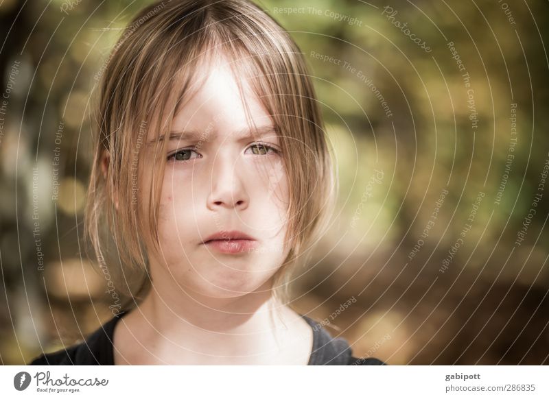 Nicht lustig Ferien & Urlaub & Reisen Ausflug Sommer Sonne Mensch feminin Mädchen Kindheit Gesicht 1 3-8 Jahre Natur Schönes Wetter frech natürlich niedlich