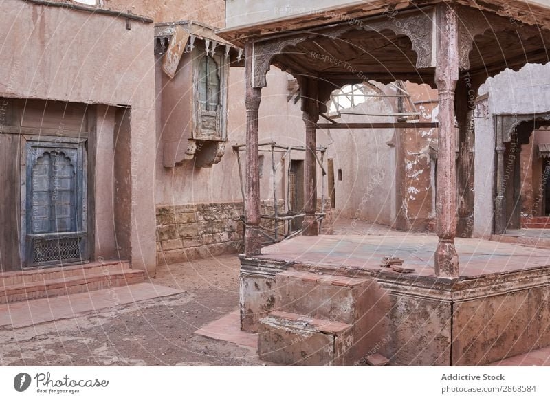 Alte schmale Straße der alten Stadt Nacht Marrakesch Marokko Haus Großstadt Armut antik Abend erstaunlich Aussicht Architektur Skyline historisch Gebäude Gang