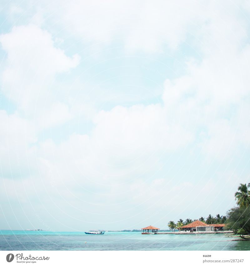 Urlaub für die Augen exotisch Erholung ruhig Ferien & Urlaub & Reisen Ferne Sommer Sommerurlaub Meer Insel Natur Landschaft Urelemente Luft Himmel Wolken