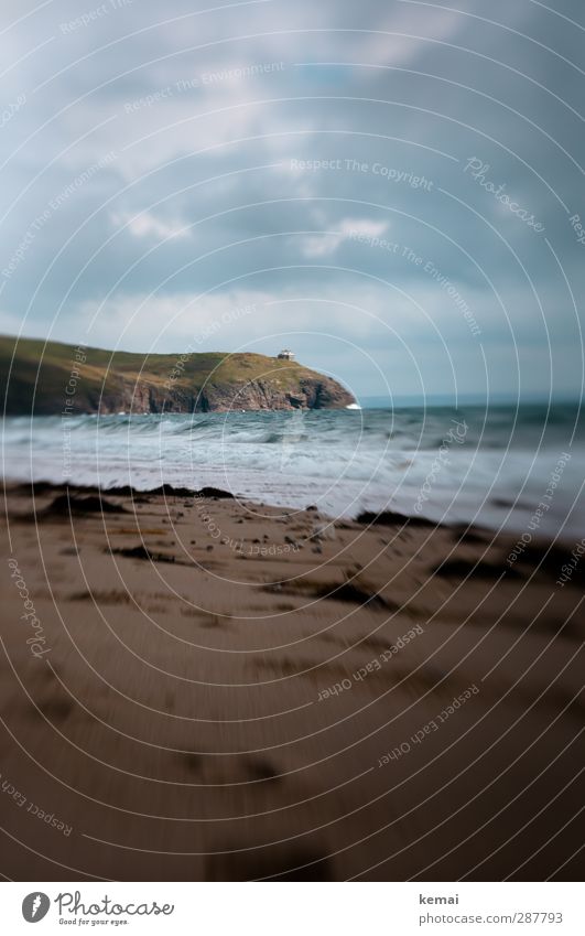 Home by the Sea Ferien & Urlaub & Reisen Tourismus Ausflug Ferne Strand Meer Wellen Cornwall Umwelt Natur Landschaft Wasser Wolken Gewitterwolken Sommer Wind