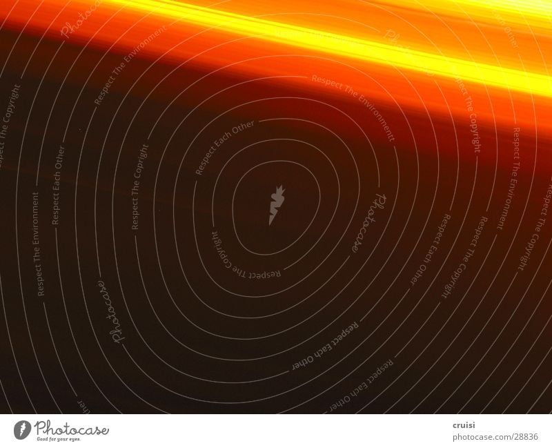 Lichtspiel Tunnel Geschwindigkeit Unschärfe schwarz Lampe obskur orange Farbe