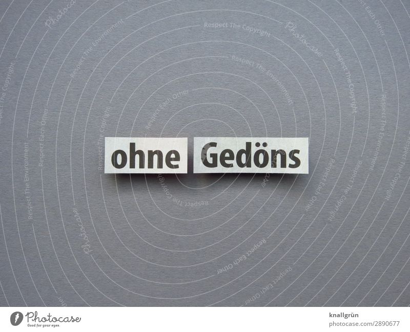 Ohne Gedöns straight Klarheit einfach Erwartung Linie ästhetisch Design Pur modern Stil praktisch Buchstaben Wort Satz Letter Typographie Lateinisches Alphabet