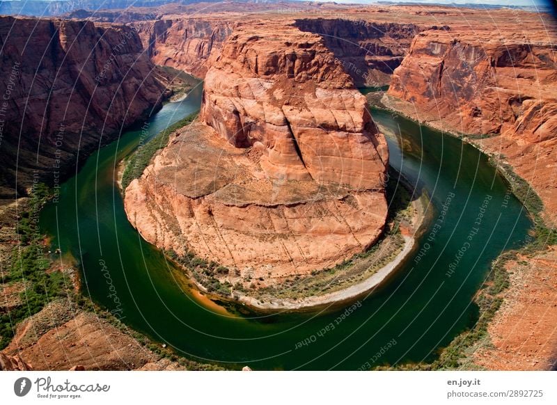 Der leichteste Weg Ferien & Urlaub & Reisen Ausflug Natur Landschaft Felsen Schlucht Grand Canyon Glen Canyon Fluss Colorado River gigantisch orange Klima