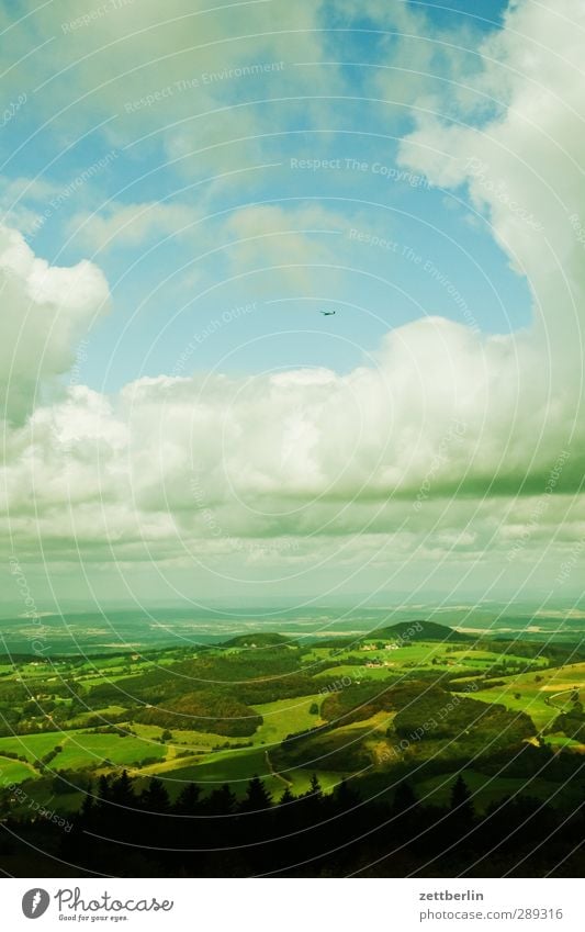 Wasserkuppe Ferien & Urlaub & Reisen Sommer Berge u. Gebirge Umwelt Natur Landschaft Pflanze Himmel Wolken Klima Klimawandel Wetter Schönes Wetter Garten Park