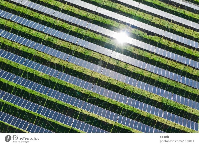 Solar Farm Energiewirtschaft Erneuerbare Energie Sonnenenergie Klima solar solar energy renewable climate Farbfoto