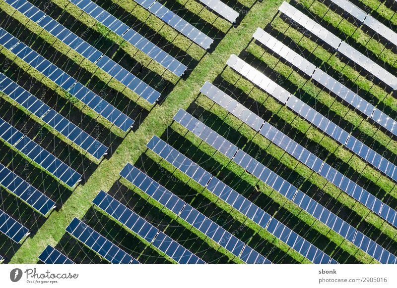 Solar Farm Energiewirtschaft Erneuerbare Energie Sonnenenergie Klima solar solar energy renewable climate Farbfoto