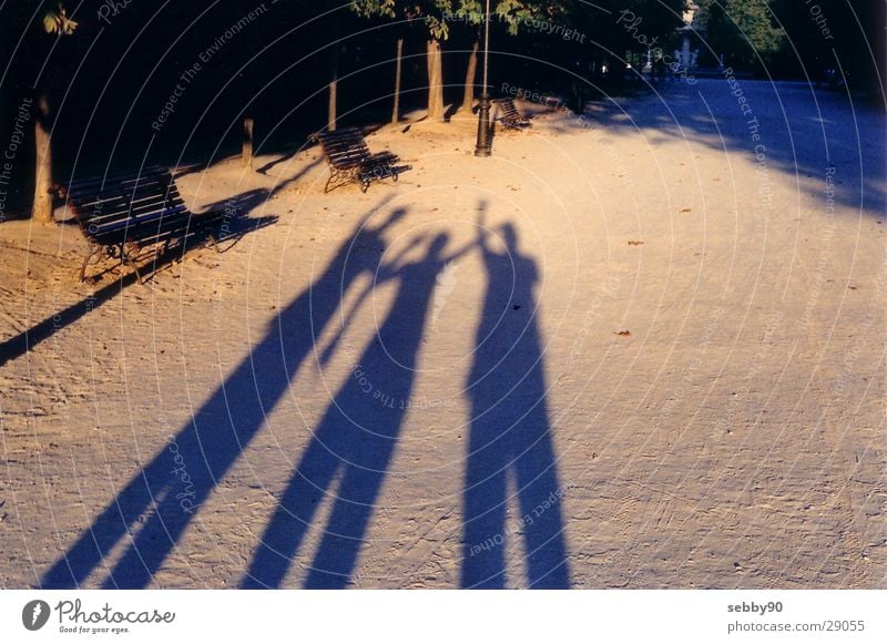 schatten in madrid Licht Freundschaft Sonnenuntergang Madrid Europa Schatten