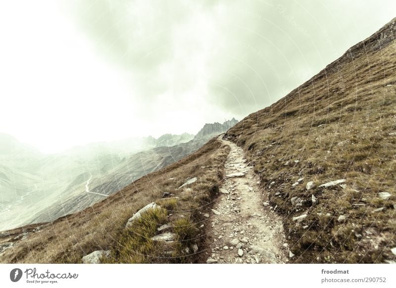 weg nach... Erholung ruhig Ferien & Urlaub & Reisen Tourismus Ausflug Abenteuer Ferne Freiheit Berge u. Gebirge wandern Umwelt Natur Landschaft Himmel Wetter