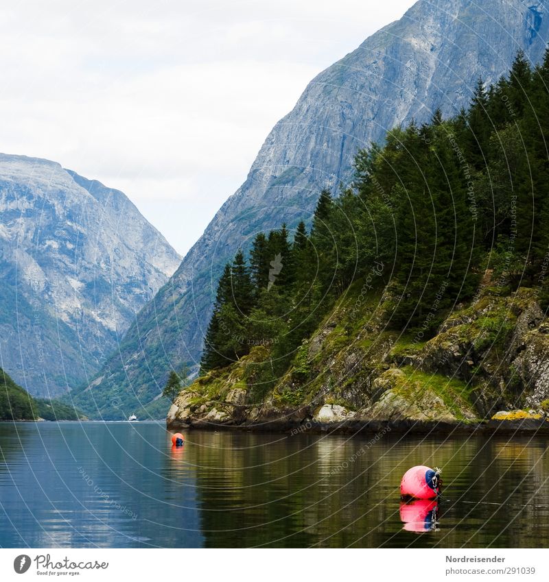 Wasserstraßen harmonisch Sinnesorgane ruhig Ferien & Urlaub & Reisen Tourismus Ferne Sommer Sommerurlaub Insel Berge u. Gebirge Landschaft Schönes Wetter Küste