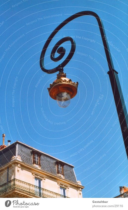 Straßenlaterne Laterne Lampe Messing Spirale Haus gestaltbar historisch Beleuchtung Glübirne Schnecke