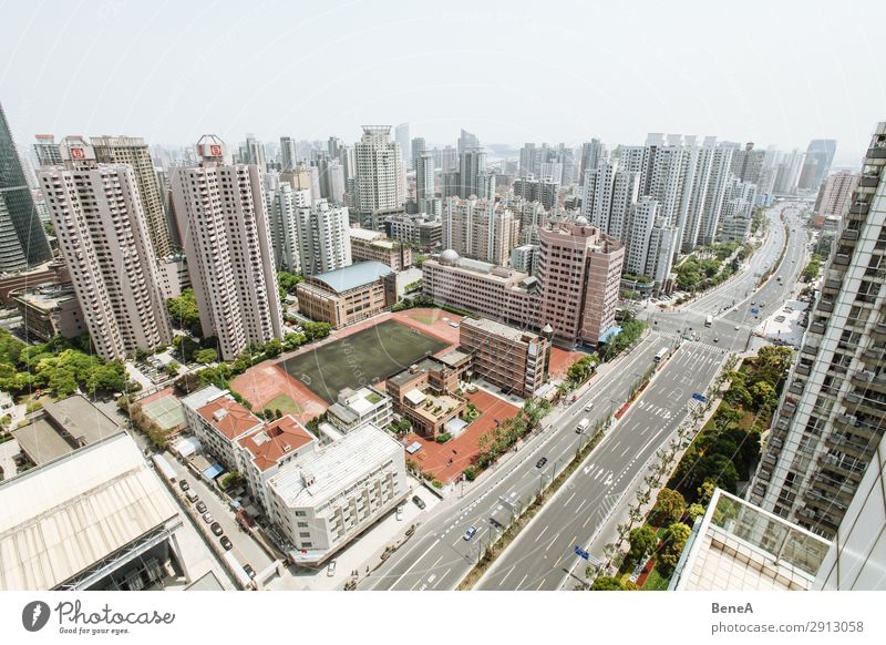 Neubauviertel in Schanghai, China Leben Ferien & Urlaub & Reisen Shanghai Asien Stadt Hauptstadt Stadtzentrum Fußgängerzone Skyline überbevölkert Hochhaus