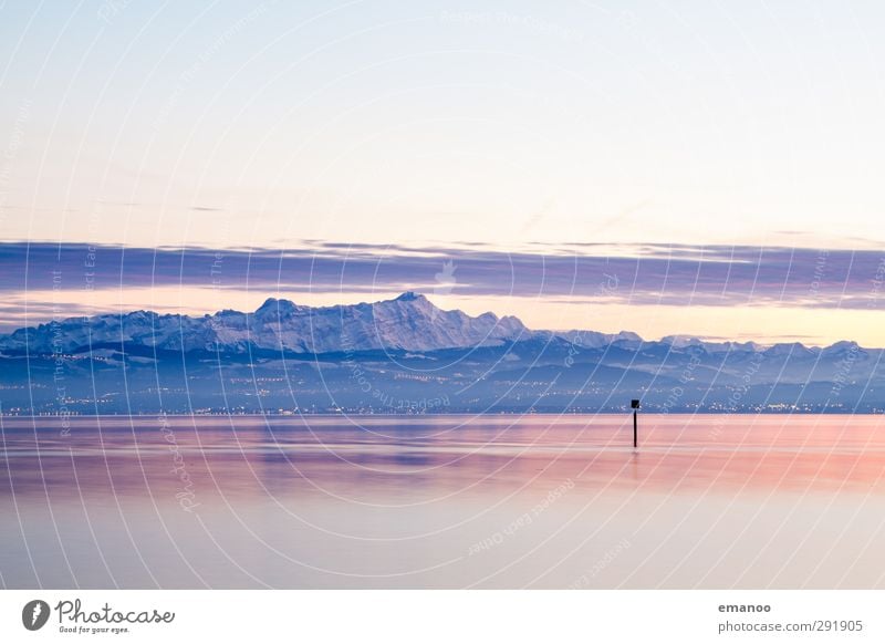 Säntis und Altmann Ferien & Urlaub & Reisen Tourismus Ferne Natur Landschaft Luft Wasser Himmel Wolken Winter Klima Wetter Eis Frost Alpen Berge u. Gebirge