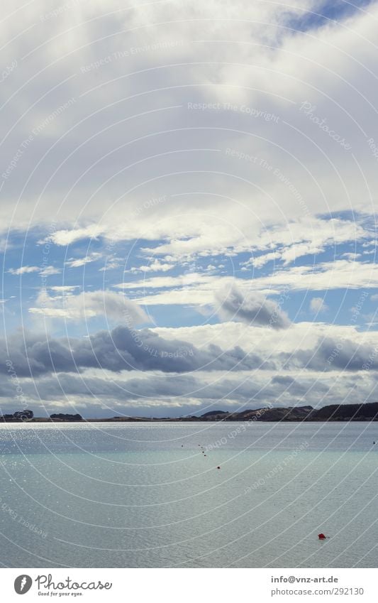 Wolkig Umwelt Natur Landschaft Luft Wasser Himmel Wolken Seeufer Bucht Schwimmen & Baden frei blau türkis weiß Klima Ferien & Urlaub & Reisen Farbfoto