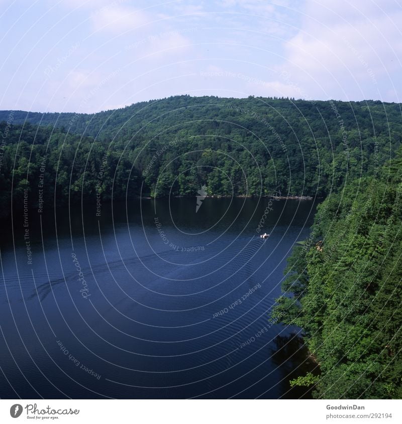 Up in the Air. Umwelt Natur Urelemente Luft Wasser Sommer Wetter Schönes Wetter Fluss Luftverkehr Flugzeug im Flugzeug Flugzeugausblick fliegen frei groß