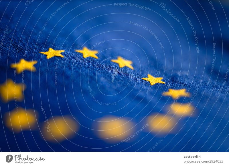 Zwölf Sterne Baumwolle blau Design Euro Europa Europafahne Fahne Falte gelb Stoff gold Kreis Stern (Symbol) Symbole & Metaphern Textilien Wahrzeichen exit