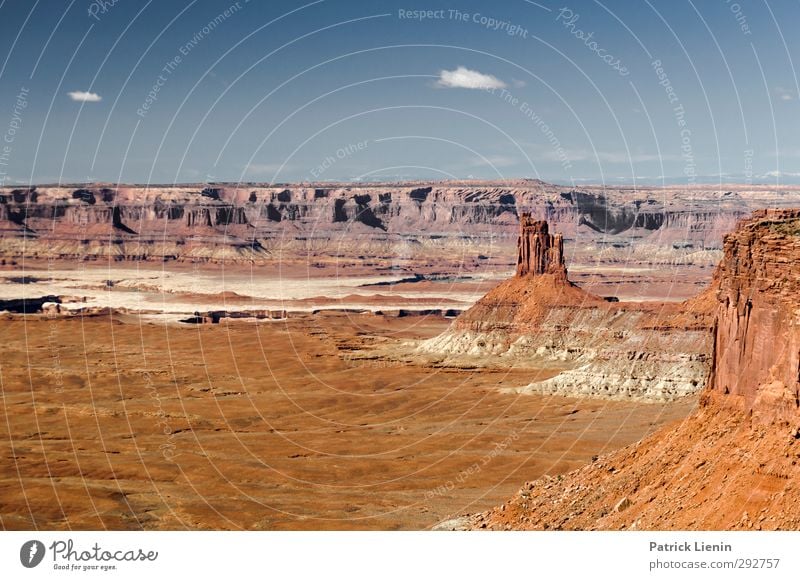 Canyonlands Umwelt Natur Landschaft Urelemente Erde Luft Wetter Abenteuer Farbfoto Außenaufnahme Tag Panorama (Aussicht) Weitwinkel