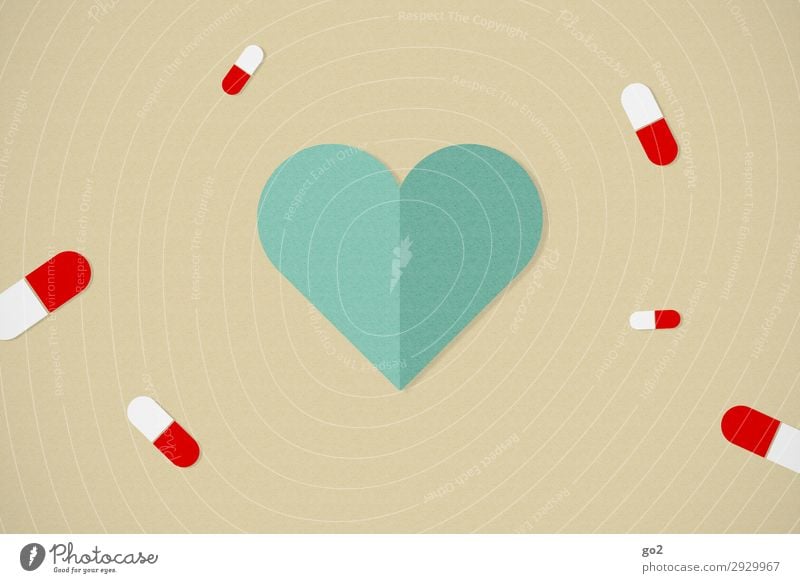 Gesundheit Gesundheitswesen Behandlung Krankenpflege Krankheit Medikament Zeichen Herz Sucht Grafik u. Illustration Farbfoto Studioaufnahme Nahaufnahme