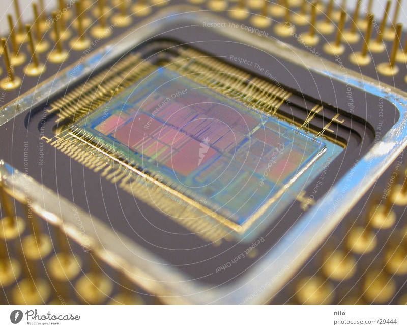 486 Prozessor antik langsam Makroaufnahme Elektrisches Gerät Technik & Technologie processor altehrwürdig Personenzug Elektronik