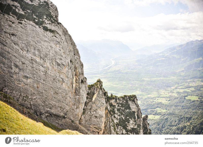 Freiheitsgefühl Ferien & Urlaub & Reisen Tourismus Ausflug Sommer Berge u. Gebirge Umwelt Natur Landschaft Urelemente Himmel Wolken Felsen Alpen frei Alpstein