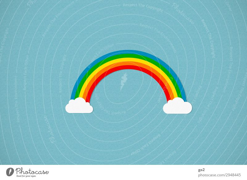 Regenbogen Wolken Klima Wetter Schönes Wetter Zeichen ästhetisch außergewöhnlich Fröhlichkeit mehrfarbig Freude Glück Zufriedenheit Lebensfreude