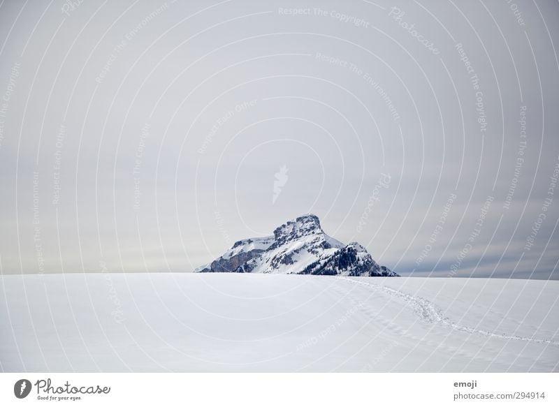 bis dahin Umwelt Natur Landschaft Himmel Winter Schnee Alpen Berge u. Gebirge Gipfel Schneebedeckte Gipfel kalt weiß Farbfoto Außenaufnahme Menschenleer