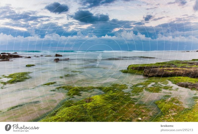 Seelandschaft nach den verschwundenen Sturmwolken Landschaft Urelemente Erde Luft Wasser Himmel Wolken Gewitterwolken Horizont Sommer Klima Klimawandel