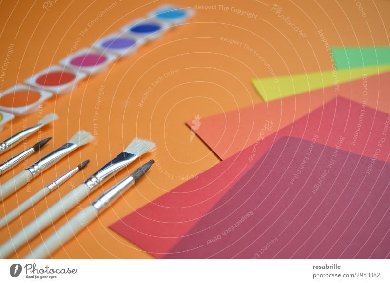 wen die Muse küsst ... | der greift zur Farbe und legt los Kreativität Wasserfarbe Wasserfarben Farben bunt malen basteln kreativ Künstler Spaß Freude leuchtend