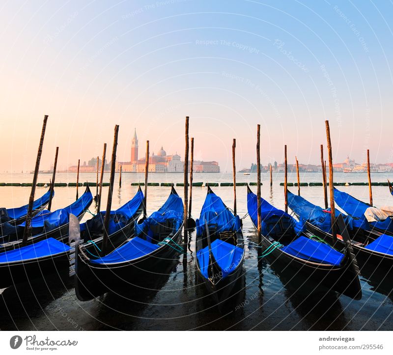 Venedig, Italien Stadt Altstadt Kirche Architektur Wahrzeichen Denkmal Schifffahrt Hafen Ferien & Urlaub & Reisen Gondel (Boot) Europa Reisefotografie Farbfoto