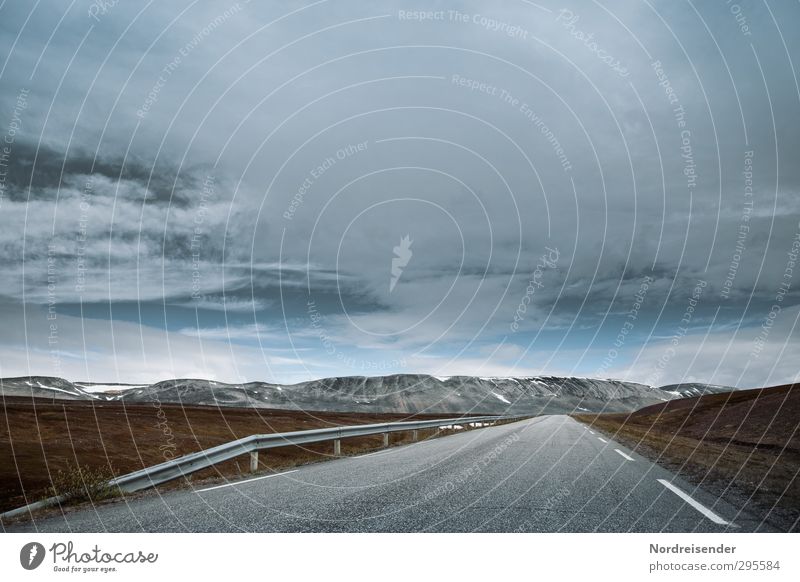 Endlos..... Sinnesorgane Erholung ruhig Ferien & Urlaub & Reisen Ferne Landschaft Urelemente Himmel Klima Wetter Berge u. Gebirge Verkehr Verkehrswege Straße