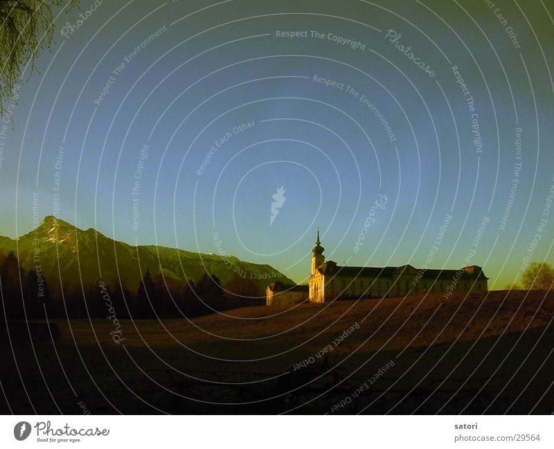 Vormeiner Tür Berge u. Gebirge Untersberg Salzburg Landschaft winterlich Licht Dämmerung