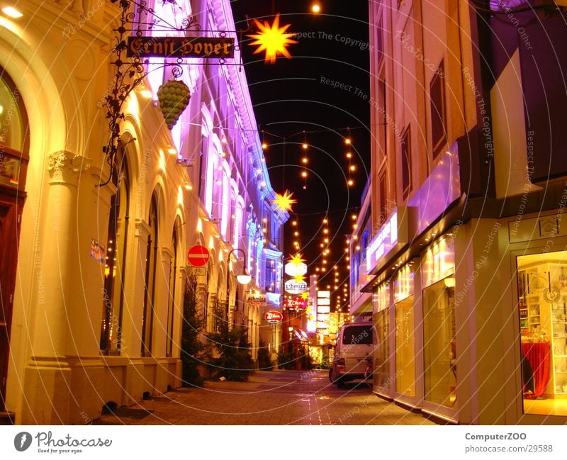 Oldenburg Baumgartenstrasse Langzeitbelichtung Stadt Architektur Baumgarten Strasse Weihnachten & Advent