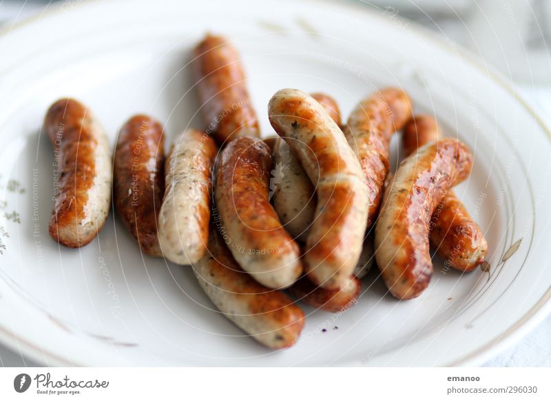 grill gut! Lebensmittel Fleisch Wurstwaren Ernährung Abendessen Büffet Brunch Picknick Teller Gesundheit Gesunde Ernährung Essen frisch heiß klein lecker Fett